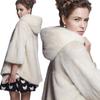 Winter New Fur Coat Women's Imitation Mink Hair Medium and Long Fashion Hooded Imitation Mink Coat