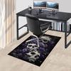 1pc Skull Flowers Carpet Anti Slip Polyester Floor Mat for office.Bedroom