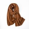 Women's 100% Pure Cashmere Scarf - Warm Autumn/Winter Knit Shawl In Solid Colors