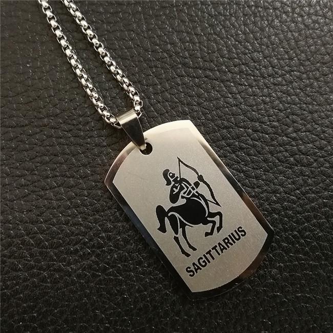 Skorpion 12 Konstelacji Naszyjnik Prezenty Urodzinowe Kolor Złoty Stal Nierdzewna Amulet Wisiorek Znak Zodiaku Biżuteria Collier
