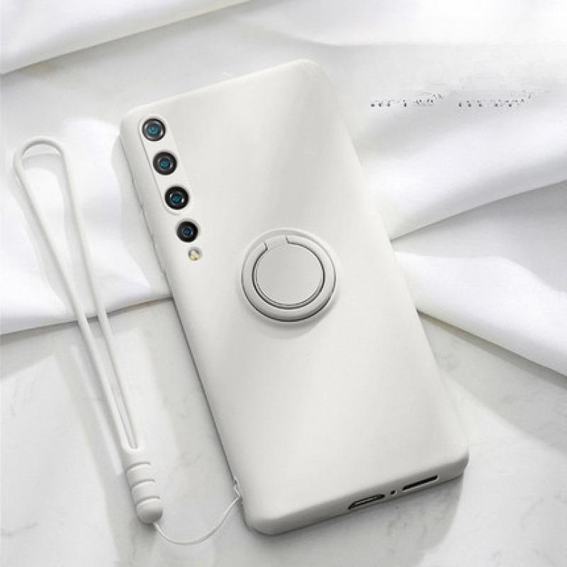 Suitable for Samsung S25Ultra Phone Case, S24FE Liquid Silicone Ring Bracket, Full Package, S10 Lens Case