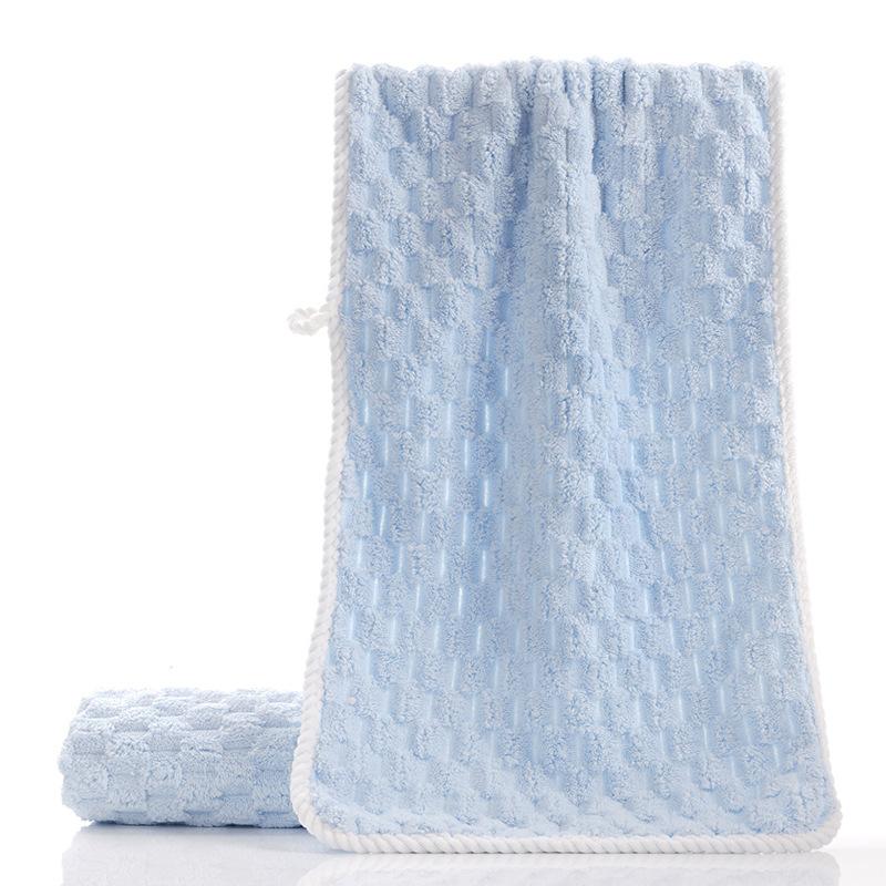 Coral Fleece Towel Fresh Towel Soft and Thick Strong Water Absorption Hair Wiping, Quick Drying Household Face Towel