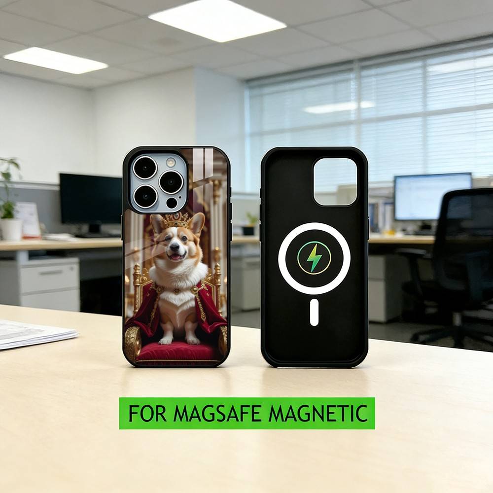 corgi Lovely  Phone Case For iPhone17,16,15,14,13,12,11 Plus,Pro Magnetic For Magsafe Wireless Charging iPhone13PRO