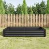Raised Bed Metal Planter, Robust Sheet Steel, Rust Protection, Long Durability, Kit without Bottom, Ideal for Vegetables, Herbs & Flowers, Anthracite