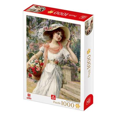 D-Toys 1000-piece Jigsaw Puzzle 77608 Émile Vernon: The Flower Garden, 47 X 68 Cm