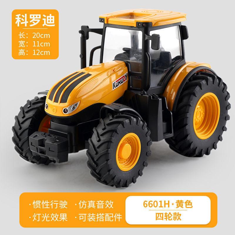 Farm Tractor Inertia Toy Car Model Transport Trailer Engineering Vehicle