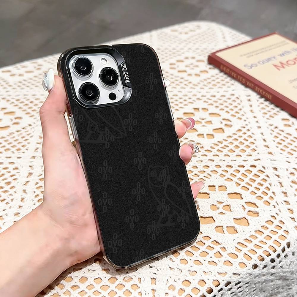 D-Drake OvO OWL Phone Case For iPhone 17,16,15,14,13,12,11 Plus,Pro Max,XS,Colored silver phone case