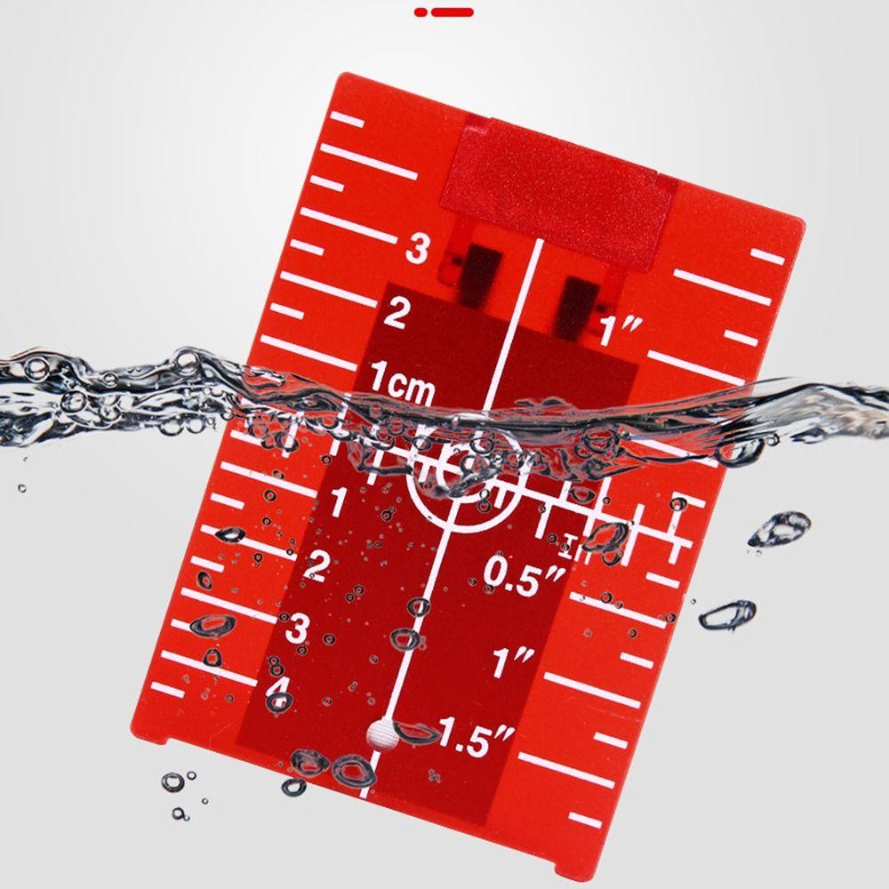 2pcs Red/Green Laser Level Target Board Double Scale Magnetic Target Plate For Laser Level