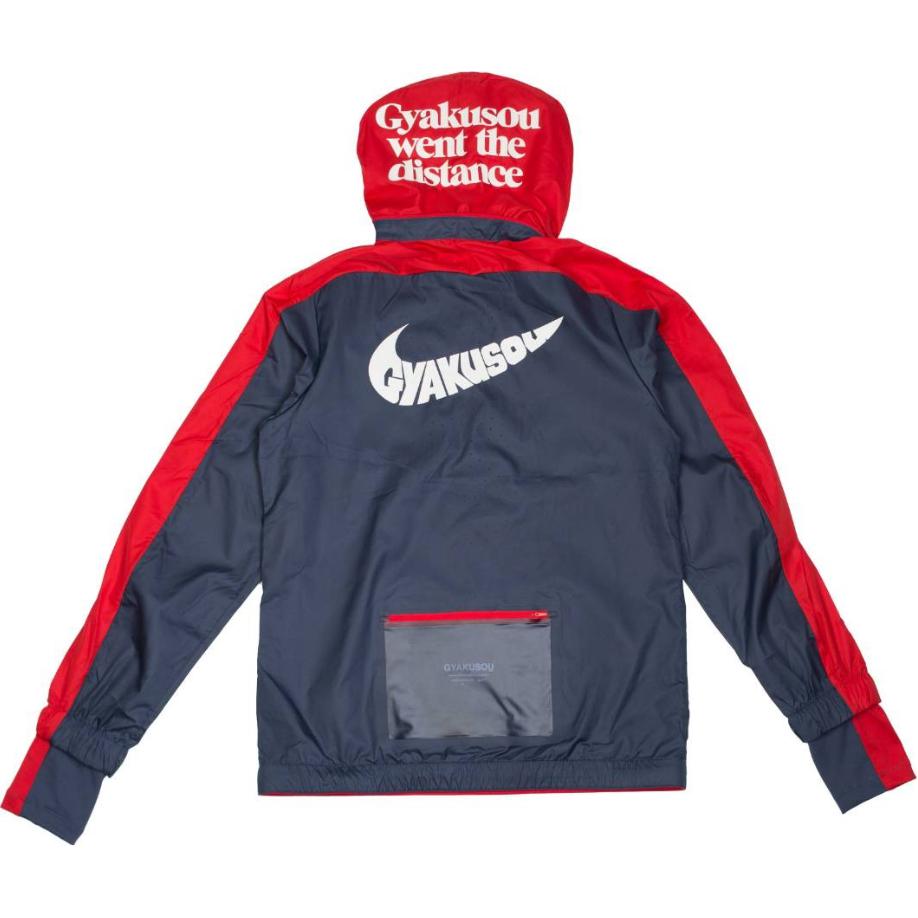 Nike x Gyakusou Undercover Collaboration Half-Zip Color-Block Hooded Jacket Men Outerwear Thunder-Blue CD7107-447