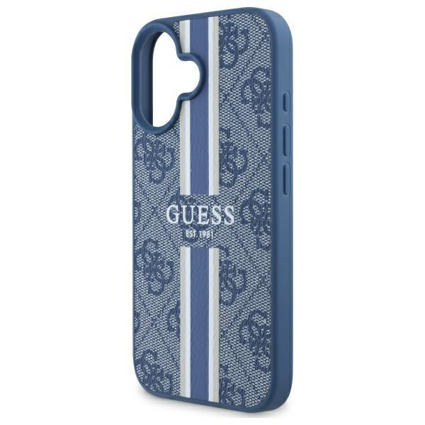 Guess Guhmp16Sp4Rpsb iPhone 166.1 Blue Hardcase 4G Printed Stripes Magsafe