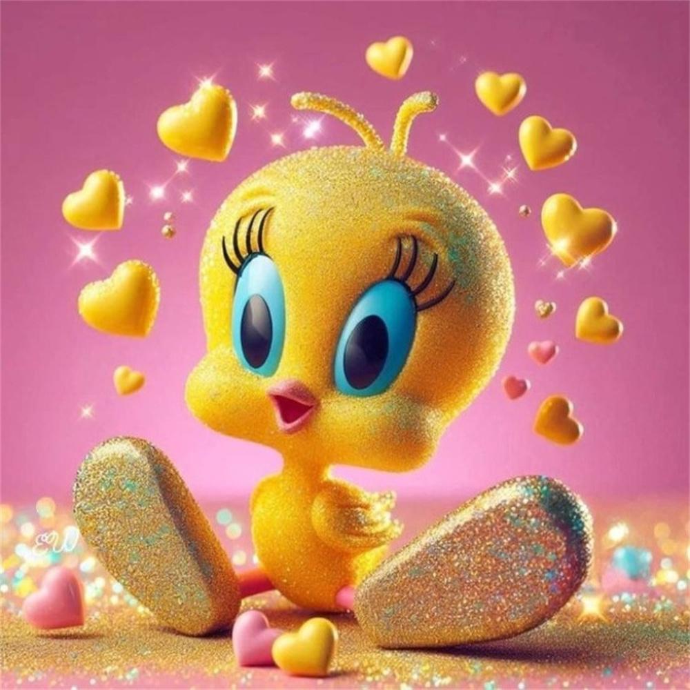 Tweety Bird Yellow Canary Looney Tunes Cartoon Diamond Painting DIY Cross Stitch Handmade Art Gift Crafts Home Decor Gift