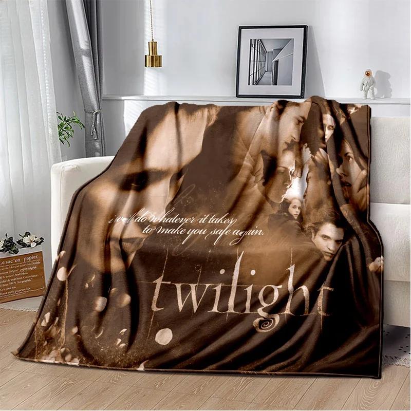Twilight Estheticism Love Blanket Vampire Throw Blanket Werewolf Soft Cover Lightweight Warm Blankets for Bedroom
