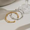 Stainless Steel Round Bead Bangle For Women Fashion Unique Minimalist Geometric Dating Party Jewelry Gifts