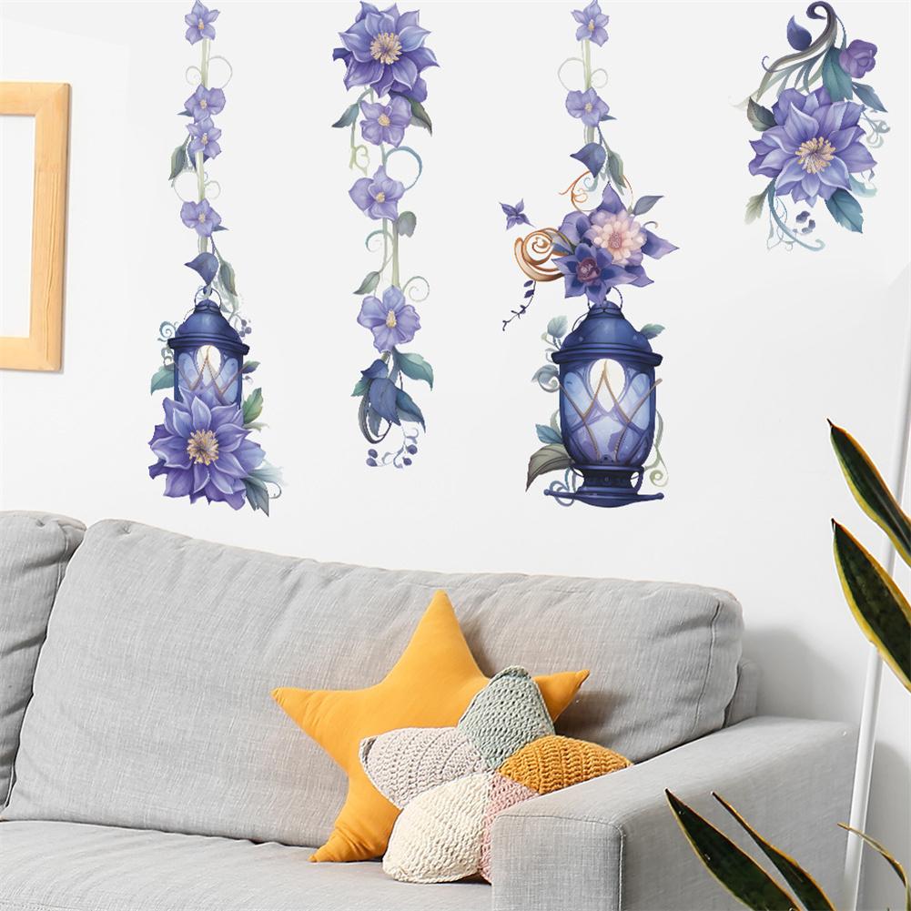 2Pcs Wall Stickers, Bird Wall Decals, Removable Wall Art Decor, Waterproof Stereo Flower Home Decoration For Bedroom, Children's Room, Kindergarten