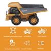 9 Channel RC Dump Truck Toy Kit RC Truck Construction Vehicle Truck Toys for Toddlers Kids Boys Girls Yellow