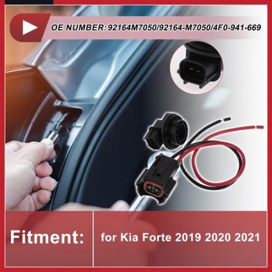 DRL Daytime Running Light Socket Wiring for Kia Forte -21 No.92164M7050