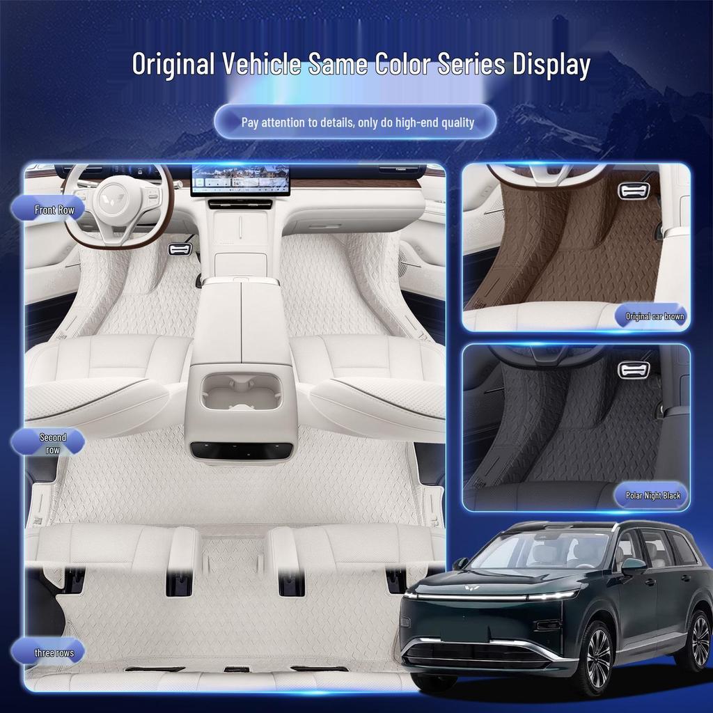 Compatible Wuling Xingguang L Floor Mats - Fully Enclosed, Custom Interior Carpets for 26 Models.