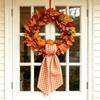 Entryway Wreath Ribbon Tie, Polyester Holiday Accent for Fall Gatherings, Thanksgiving Display and Classroom Use