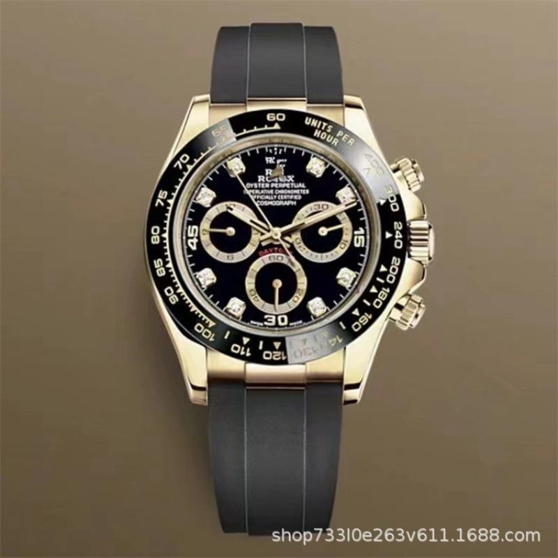 Montre Daytona Di Panda Bleu Glace Homme Montre Mécanique Entièrement Automatique Trois Compteurs Six Aiguilles Multifonctionnel Danny Road Chronographe