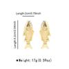 E11001 Fashion and popular small fish cute simple fun earrings women, retro ocean style versatile earrings