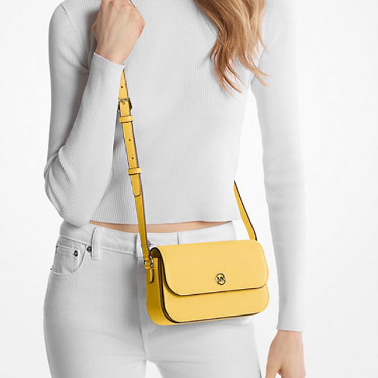 Michael Kors Mk Jet Set Travel Leather Shoulder Crossbody Bag Small Daisy Yellow Women bags 35F4GTVC1L-DAISYYELLOW