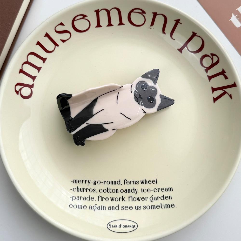 Pet Animal Hair Clip Acetic Acid Shark Clip Cute Acetate Cat Hair Claw  Girl
