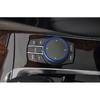DEMILLO 1 hliníkový kroužek, Vhodné pro Bmw 1 2 3 4 5 6 7 Series X3 X4 X5 X6 Palubní deska Knoflík ovladače multimédií iDrive(Modrý)