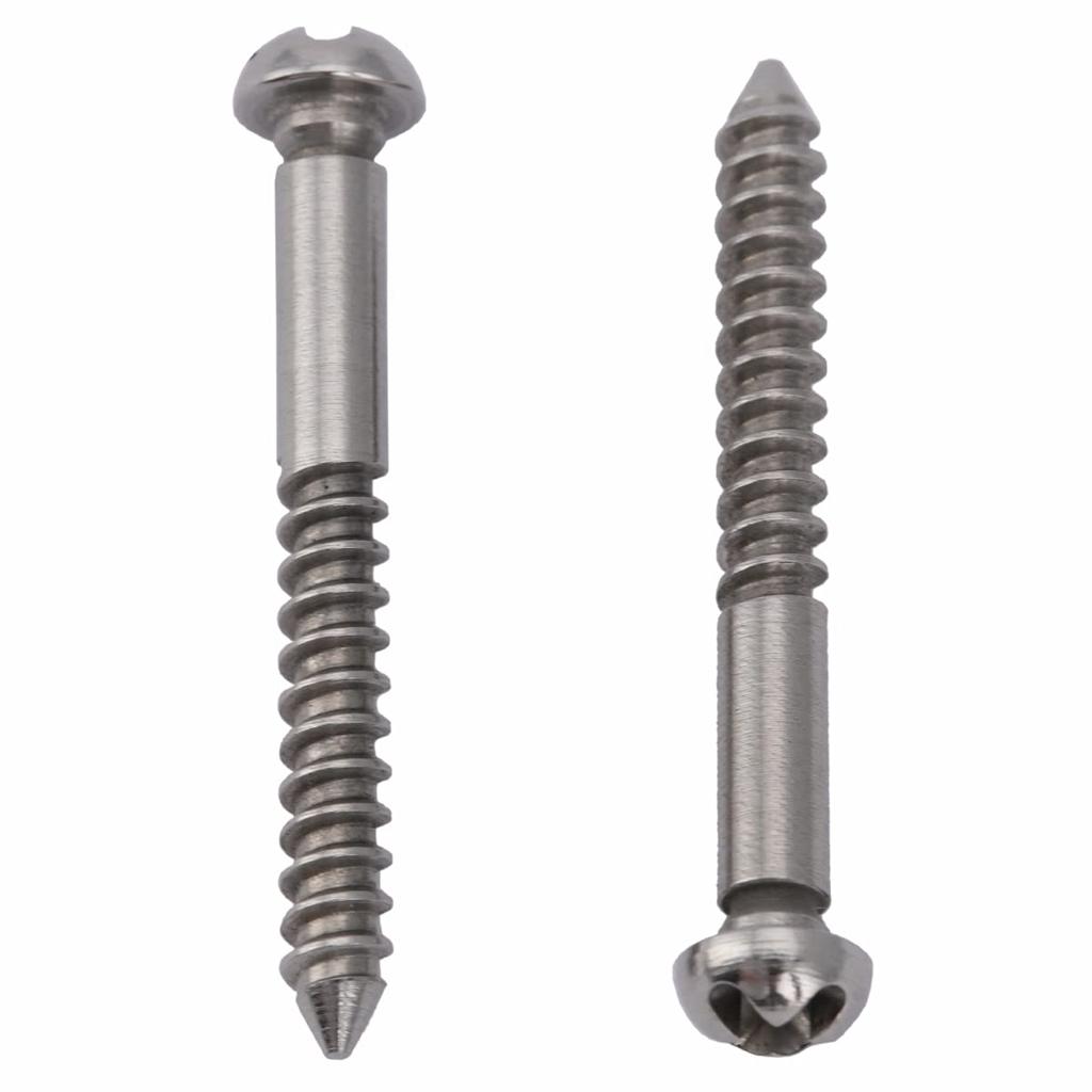 Musiclily Ultra 33x3.5mm Stainless Steel Tremolo Unit Bridge Screws for PRS Electric Guitars, Original Color (Set of 6)