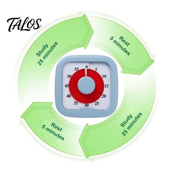60-minute Visual Timer Countdown for Kitchen Meetings Silent Magnetic Easy-to-understand Concept Easy-to-Read Display 60 Minute Classroom Learning