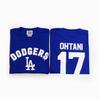 [Fanatics] Fanatics Los Angeles Dodgers Shohei Ohtani Name and Number T-Shirt Blue ML25AS0004 BLUE (BLUE)