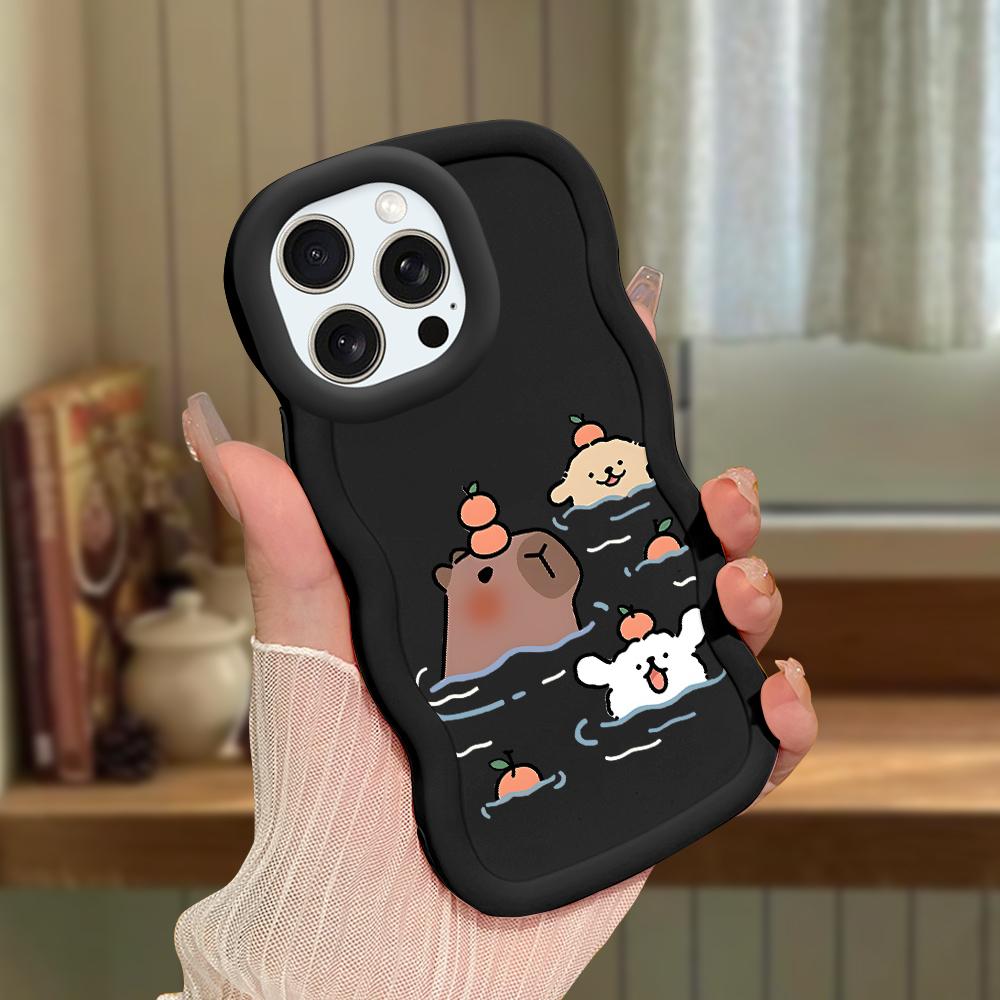 Big Wave Edge Miękki silikonowy materiał Macaron Etui na telefon Odporne na wstrząsy Ochronne gumowe etui na iPhone'a Samsunga Huawei Honor Xiaomi Redmi OnePlus Moto
