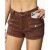 2026 Summer New Women's Denim Stretch Shorts with Multiple Pockets Casual Denim Shorts