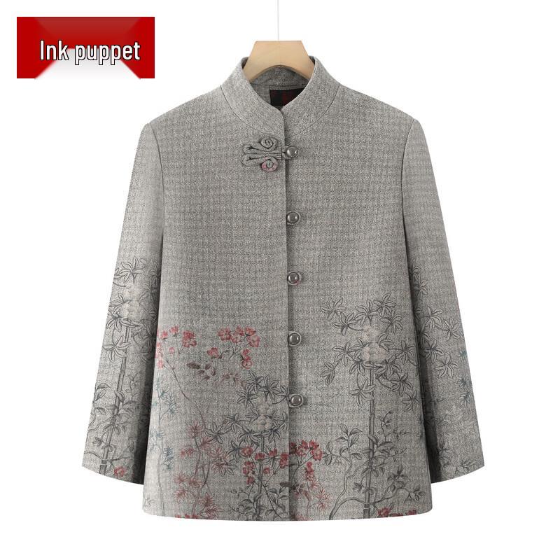 

Mo ou 2025 Women s Chinese Style Floral Jacket 3XL