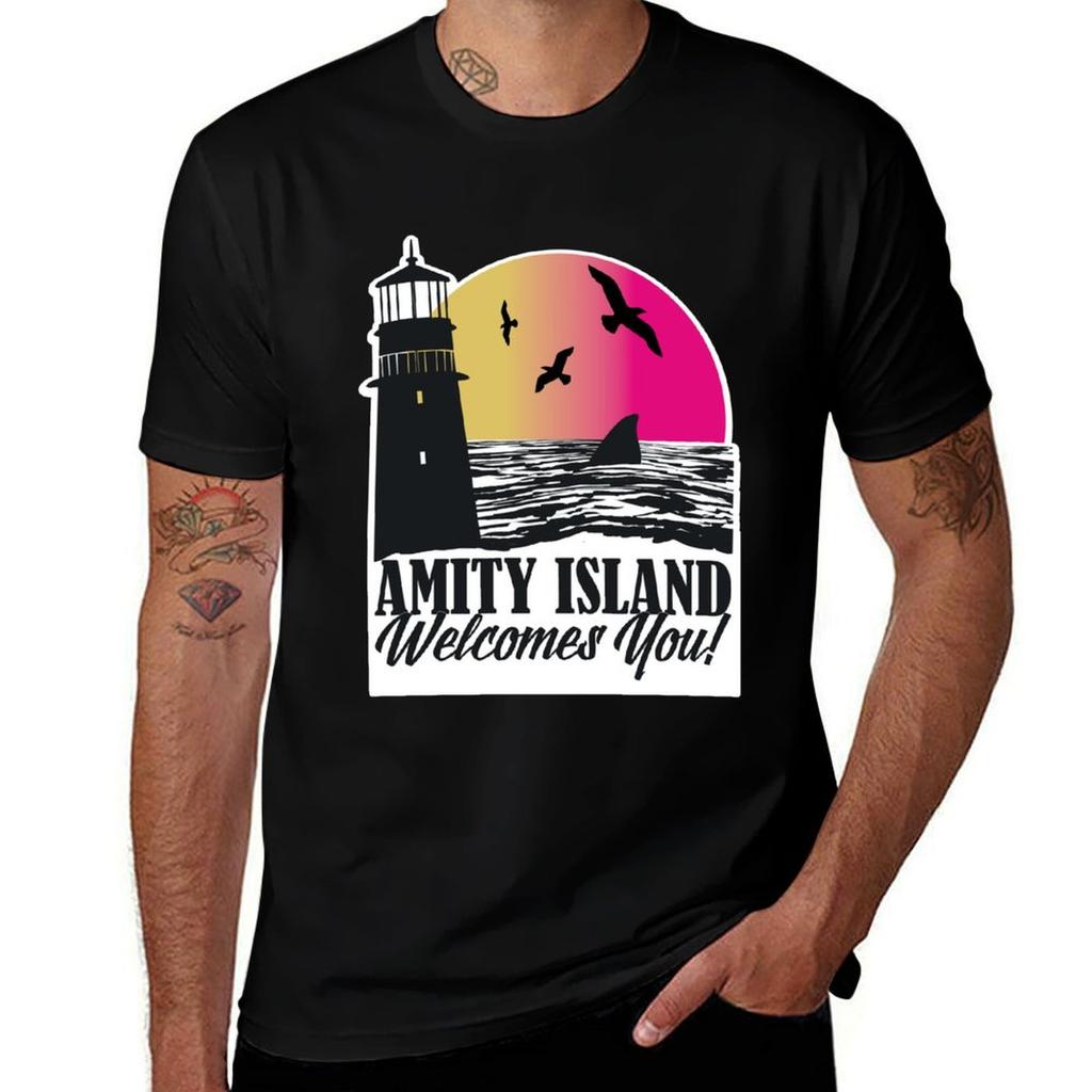 Welcome to Amity Island TShirt Unisex t shirt cotton 100 t shirts for Unisex cotton funny TShirt