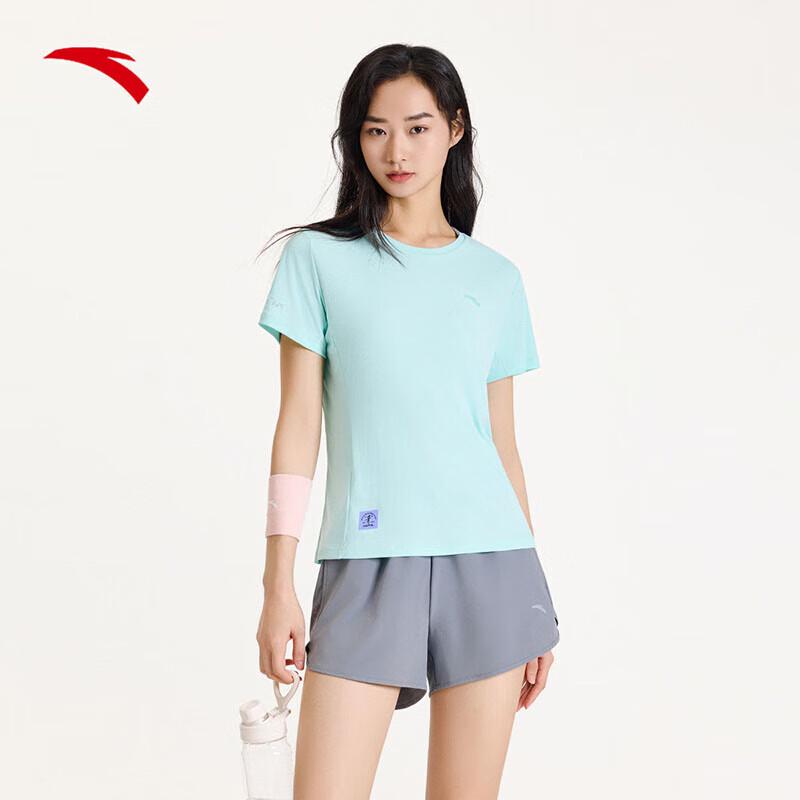 Anta Women s Quick-Dry Short Sleeve & Shorts Set S