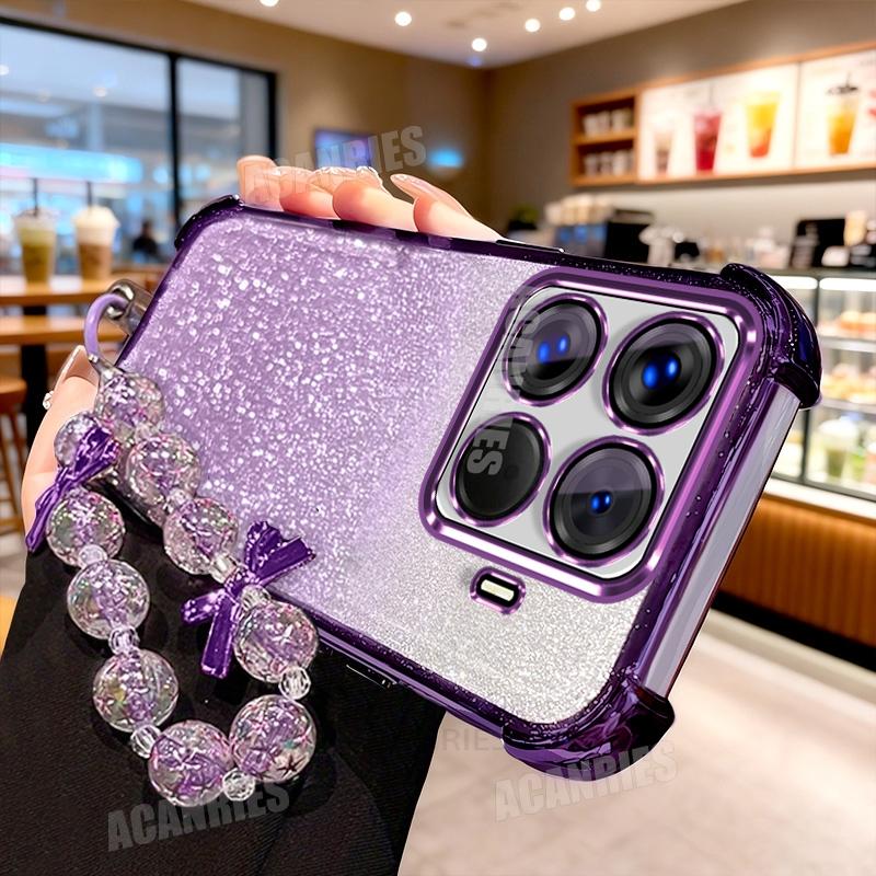 

Xiaomi15t Роскошный Звездный Шнурок Цепочка Гальваническое Покрытие Блестящий Противоударный Силиконовый Чехол Для Xiaomi Mi 15t Pro 15tpro Mi15t Мягкая Задняя Крышка Xiaomi 15T