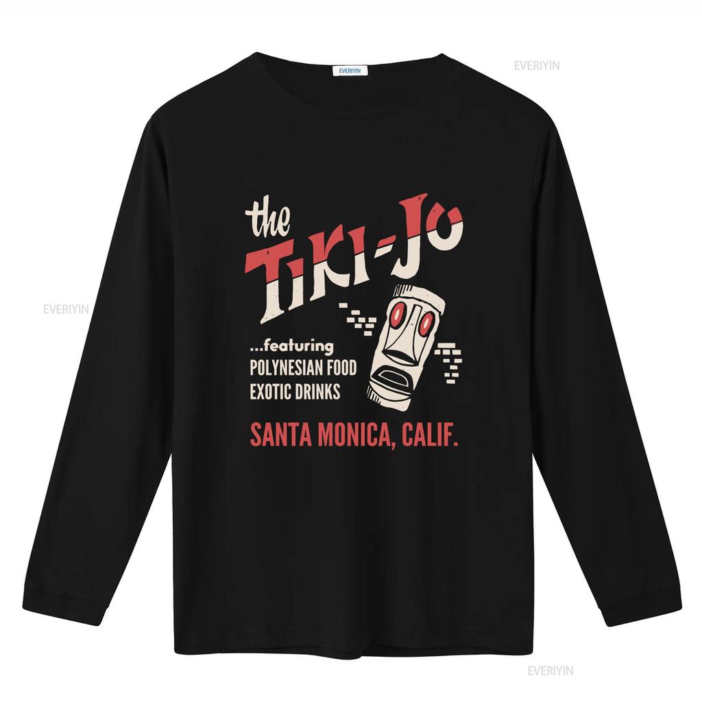 The Tiki Jo Santa Monica California Vintage Bar T Shirt Polynesian Food Exotic Drinks Design vintage Washed graphic