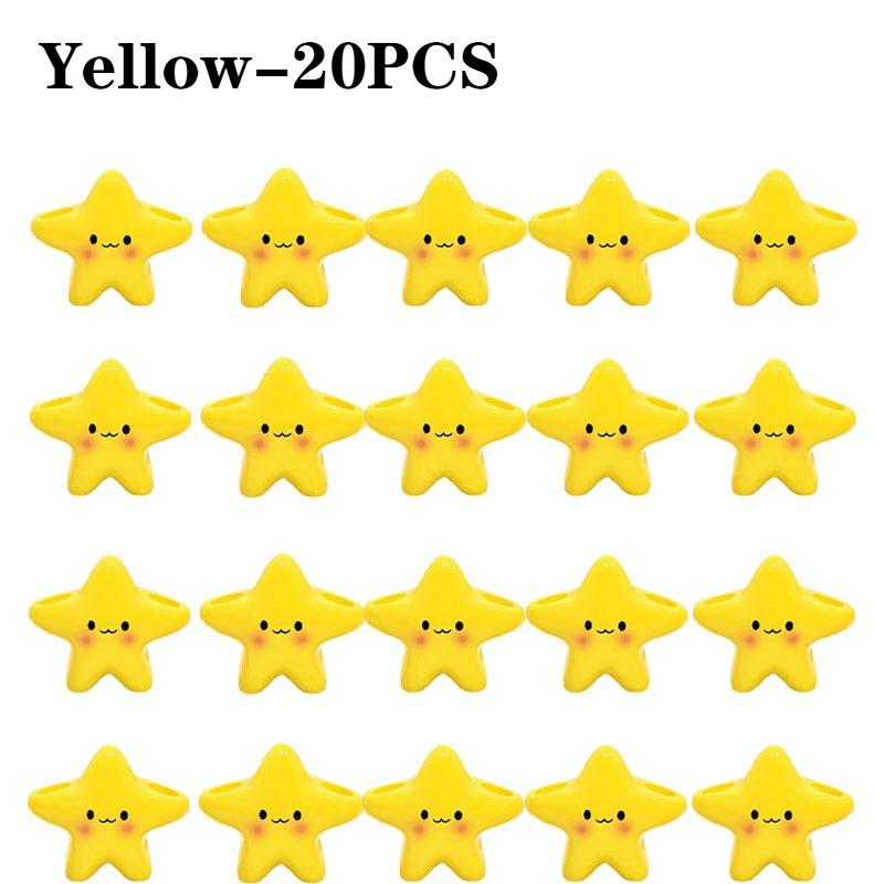 1-20PCS Star Shape Toothbrush Holder Ceramic 3 Slot Organizer Yellow Bathroom Storage Electric Manual Toothbrush Toothpaste Rack