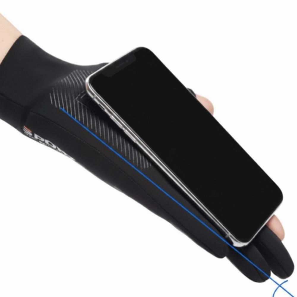 Antiskid Half Finger Ice Silk Gloves High Elastic Anti-UV Sunscreen Gloves Two-Finger Touchscreen Fishing Gloves Driving