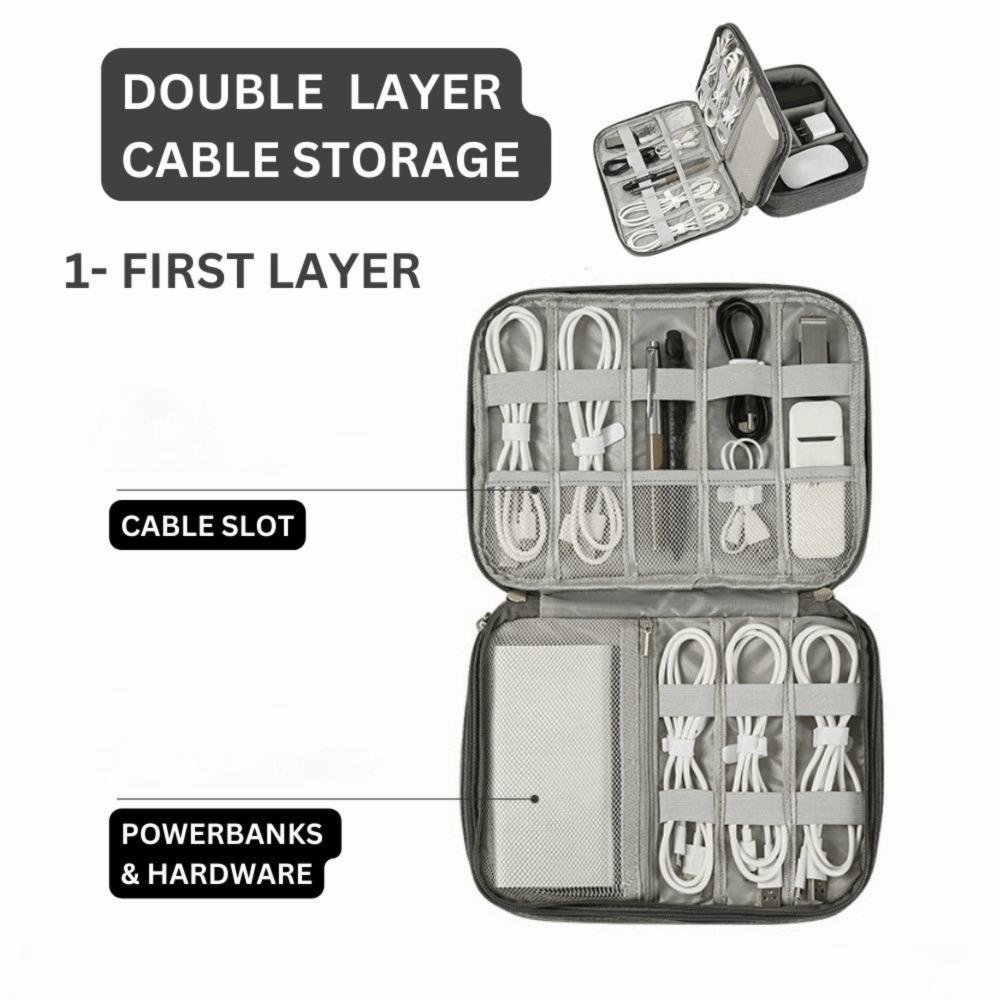 Dust-proof Digital Storage Bag Zipper Prevent Scratches Charger Storage Bag Protective Lightweight Digital Accessories Bag