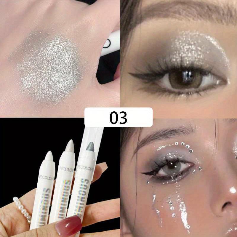 

Shiny Glitter Eyeliner & Pearlescent Eyeshadow Stick – Waterproof Eye Liner Pen for Day to Night Makeup, Parties & Photoshoots