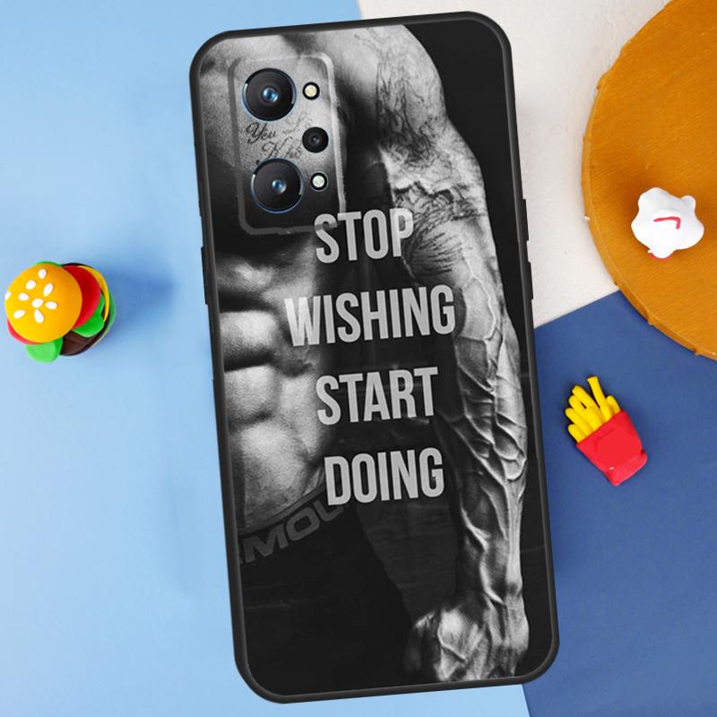 Bodybuilding Gym Fitness For Realme 14 13 12 10 11 Pro Plus GT 6 6T 5 GT7 Pro C55 C51 C21Y C25S C67 C75 C53 C61 Case