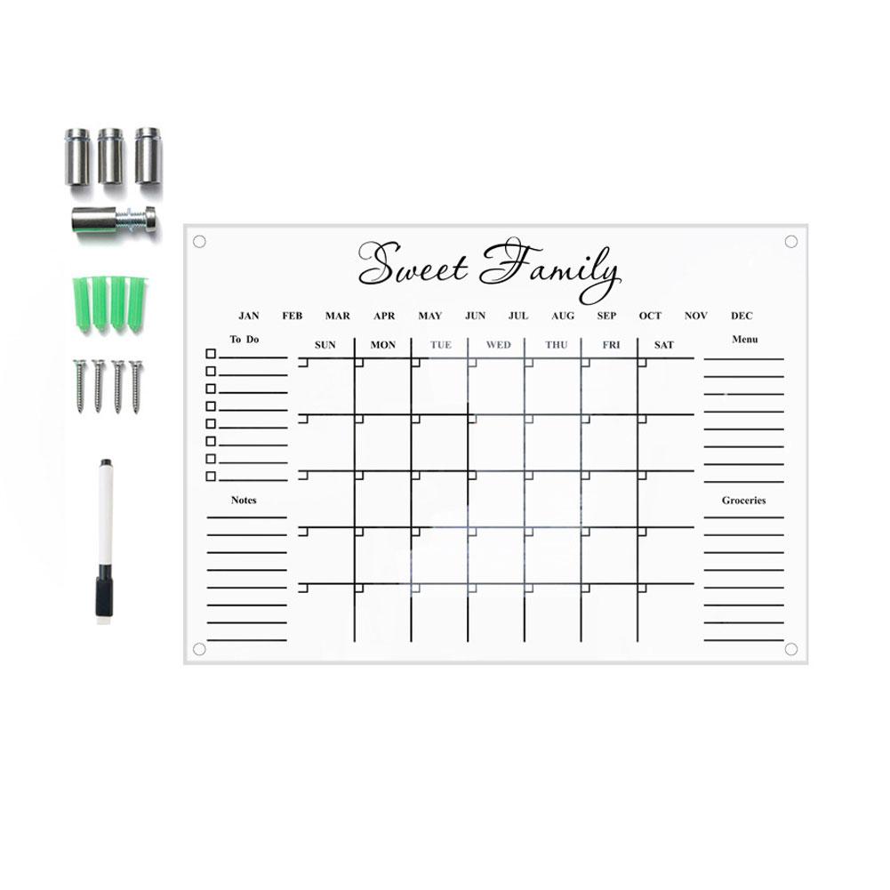 Kaufe Acrylic Dry Erase Calendar For Wall Hanging Acrylic Calendar