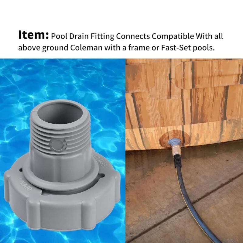 1,5" Schwimmbadschlauch Ablaufanschlussverbinder für P6A1420 P6D1420 P6H1420 P6D1420ASS16 F4D019B-03B Auslaufsichere Verbindung