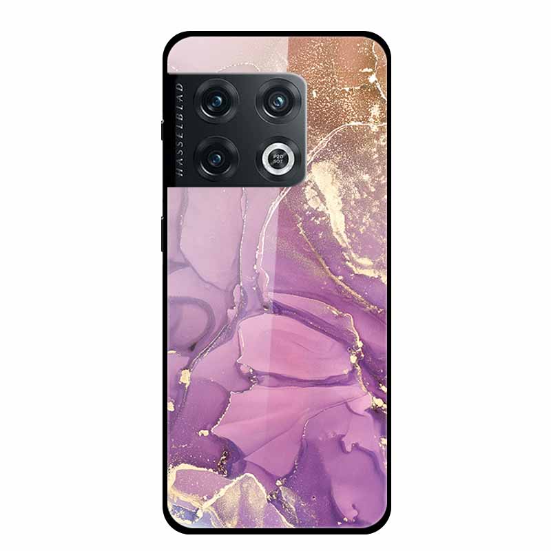 For OnePlus 10 Pro Case Marble Tempered Glass Back Cover Hard Case For OnePlus 10 Pro Shockproof Fundas NE2210 Protective Coque