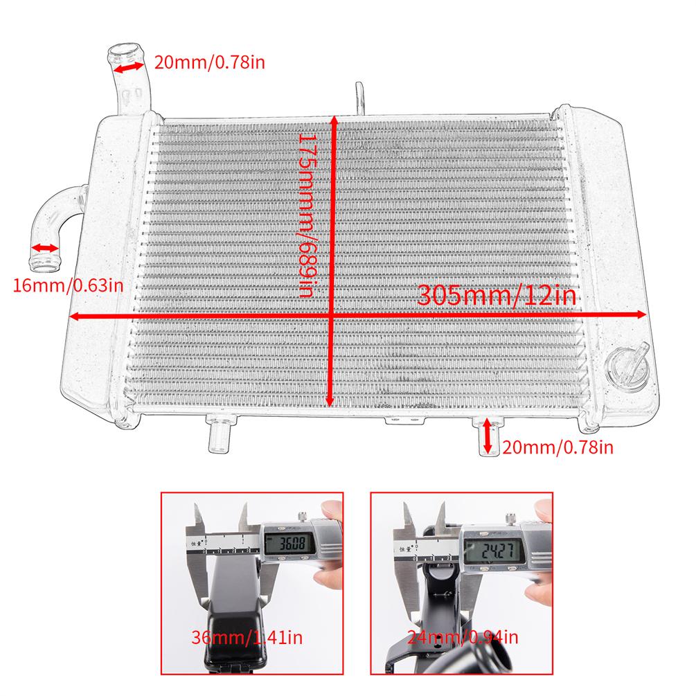 FOR X-MAX300 Cooling Water Cooler Radiator For Yamaha X-MAX XMAX 300 2023 2024 2025 XMAX300 Motorcycle CNC Accessories