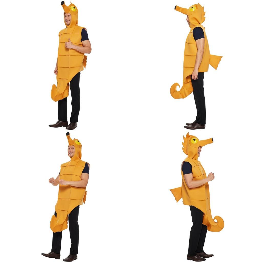 Unisex Sea Horse Cosplay Outfit With Soft Foam And Polyester For Halloween And Cosplay Events