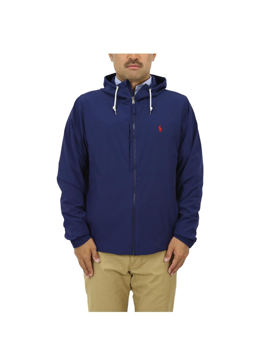 

POLO RALPH LAUREN Мужская ветровка на молнии Performance Stretch, темно-синяя, размер L, легкая активная верхняя одежда (01010007)