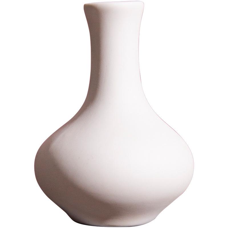 White Ceramic Flower Ornament Vase for Aromatherapy & Arrangements