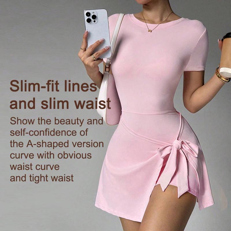Women's Casual Yoga & Sports Skirt - Spring/Summer Beautiful Back Two-Piece for Golf & Tennis